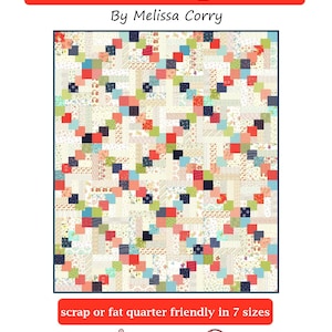 Stacked Squares - PDF Quilt Pattern - Scrap or Fat Quarter Friendly in ...