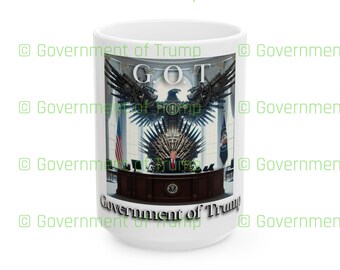Donald Trump Coffee cup, G.O.T - Government of Trump Coffee Mug Oval Office #1, Trump collectible, Trump Collector's item Donald Trump gift