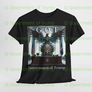 Camiseta unisex de Donald Trump n.° 2, G.O.T. - Camiseta unisex de algodón del Gobierno de Trump, coleccionable de Donald Trump, regalo para fanáticos de Donald Trump