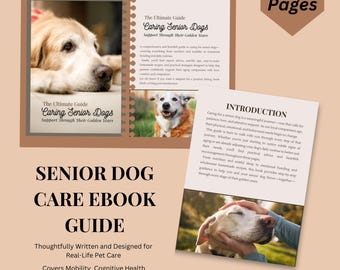 シニア犬ケアジャーナル＆ヘルスプランナー：A4/USレターサイズのPDF電子書籍（PLR権付き）