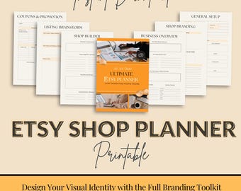 Etsy Shop Planner A4 | Editable Etsy Business Planner, SEO Tracker, Product & Order Management Templates