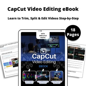 CapCut Video Editing eBook | Canva Editable PLR Digital Product | Video creator ebook Capcut Guide Rebrand & Resell, capcut plr guide, video editing ebook, capcut mrr ebook, canva ebook template , editable video guide, tiktok video editing, faceless video editing , video editing plr ,capcut editable book , social media plr , digital product mrr , rebrand and resell , plr rights included , video reels plr , capcut blueprint ,video creation guide ,sound effects pack ,dfy digital products