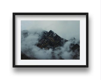 Mist & Peaks – Moody Fine Art Nature Print