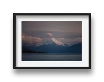 First Light on Mt Cook – Cinematic Snow Peak Print