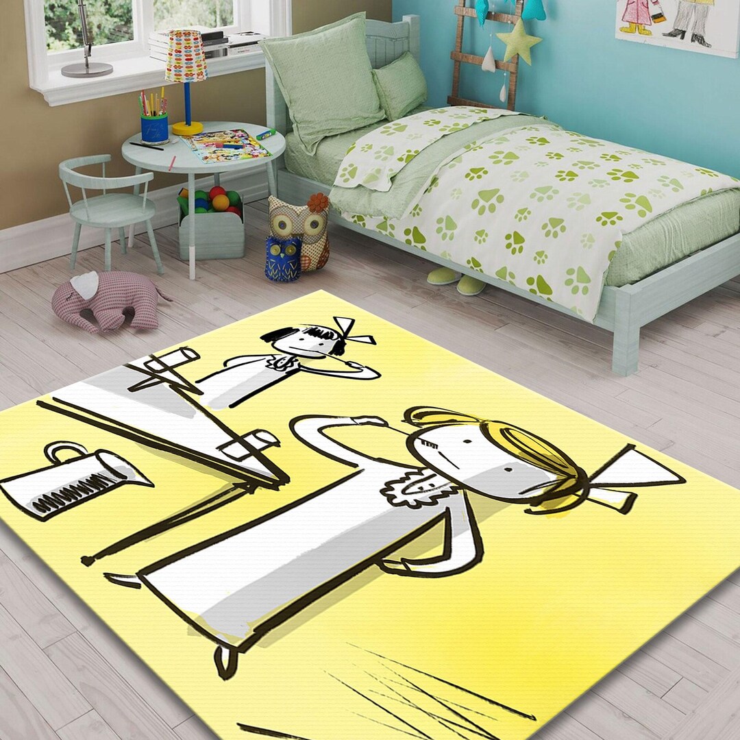 Madeline Brushing Teeth by Ludwig Bemelmans Home Decor Rug, Christmas ...