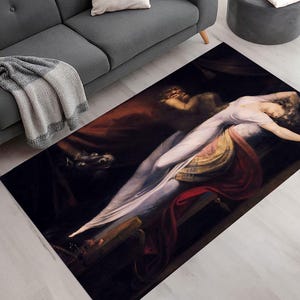 Henry Fuseli The Nightmare (1781), Henry Fuseli Reproduction Decor Art, Famous Paintings, Modern Decor Rug, Gift For Art Lovers,Artistic Rug