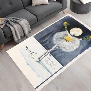 Salvador Dali Dandelion Dancer 1948,Salvador Dali Reproduction Print, Artistic Rug, Famous Paintings, Gift For Art Lovers,Art Rug,Office Rug