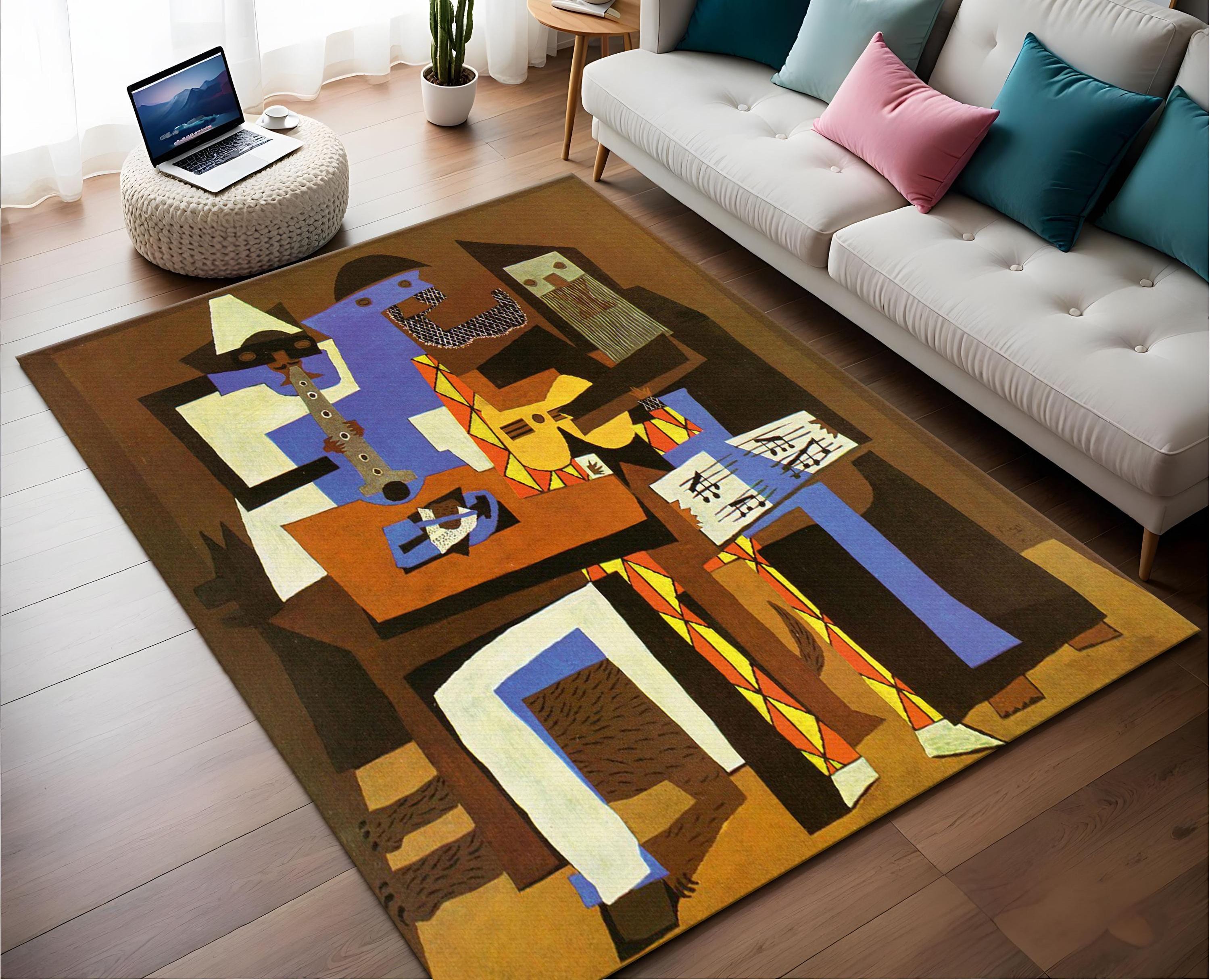 Three Musicians by Picasso Rug: Modern Art Decor - Etsy