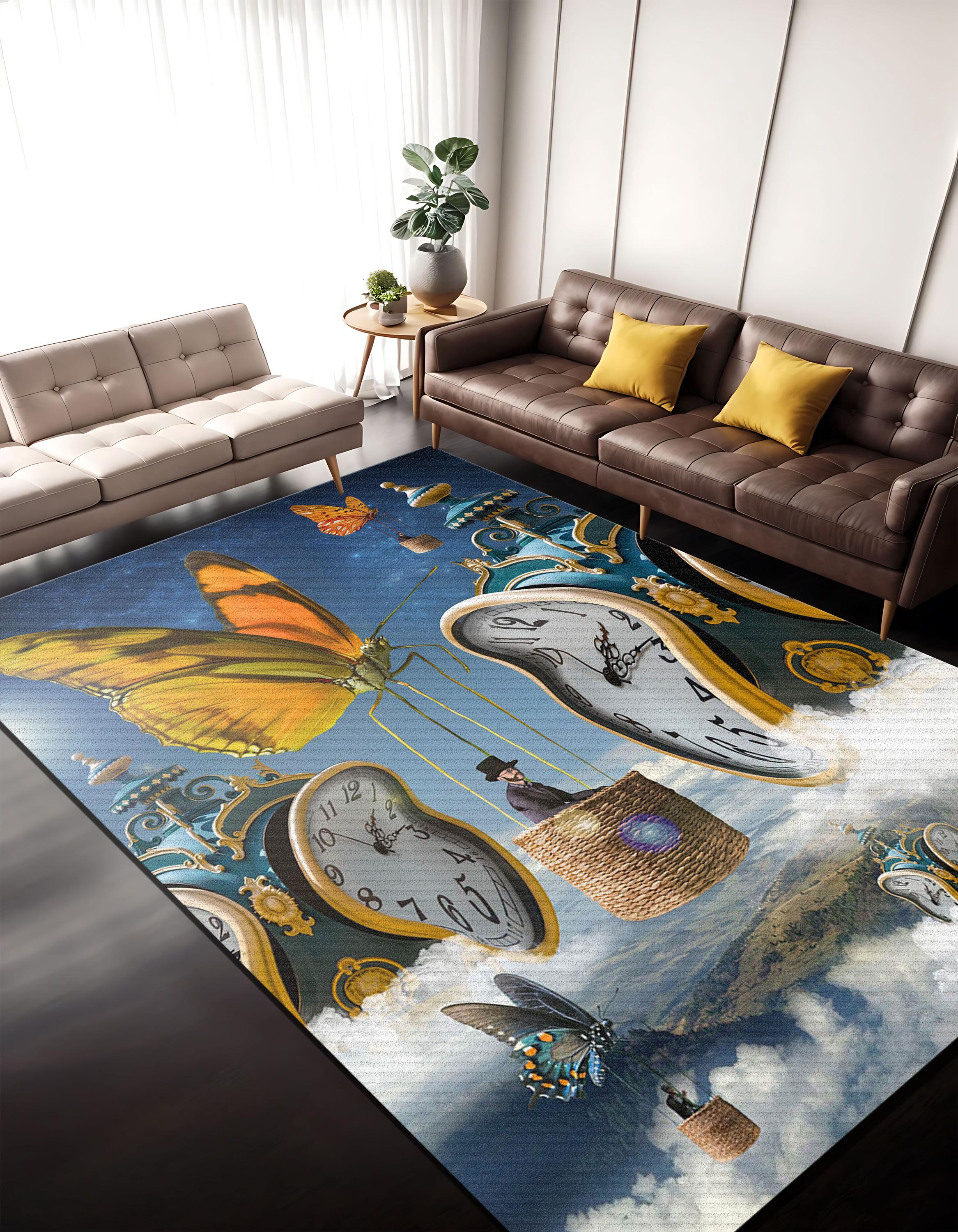 Salvador Dali Rug: Surreal Time Travel Canvas Art - Etsy