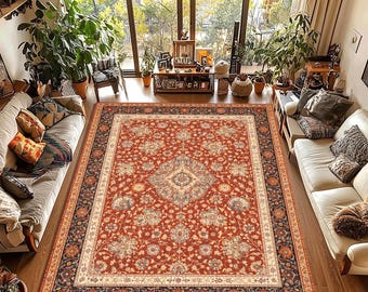 Medieval Hunting Scene Tapestry Rug, Vintage European Animal Art