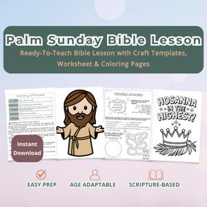 Palm Sunday for Kids – “Worthy of Praise” Bible Lesson with Crafts & Printables
