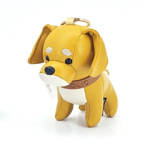 Golden Retriever Leder Charm, einzigartige Taschenanhänger, Taschenanhänger aus Leder, Schlüsselanhänger, Taschenanhänger, Schlüsselbund Geschenk, Hund Schlüsselbund, Hundeliebhaber