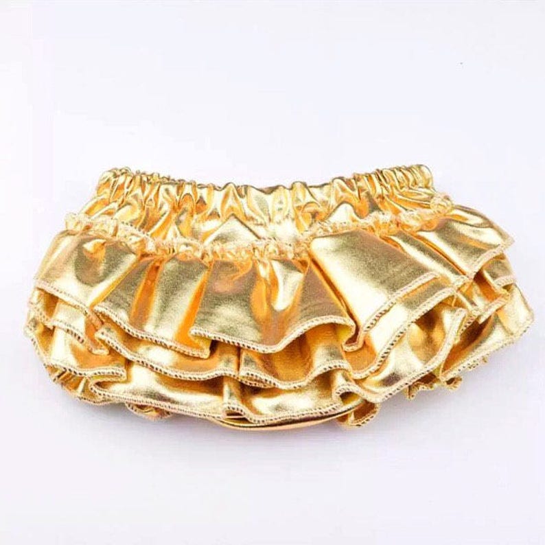 baby shower gift Gold shorts birthday photos gold diaper cover Unicorn party photos smash cake outfit Baby Girl Diaper Cover