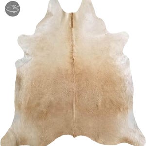 ベージュ牛革ラグ ベージュ牛革ラグ - Etsy 日本