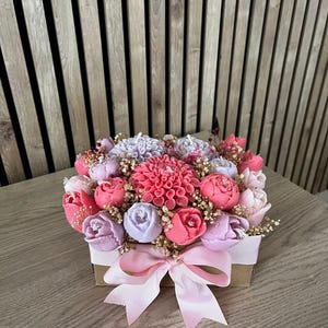 Composizione di candele di fiori Eternal Bloom – Bouquet di candele di lusso fatto a mano