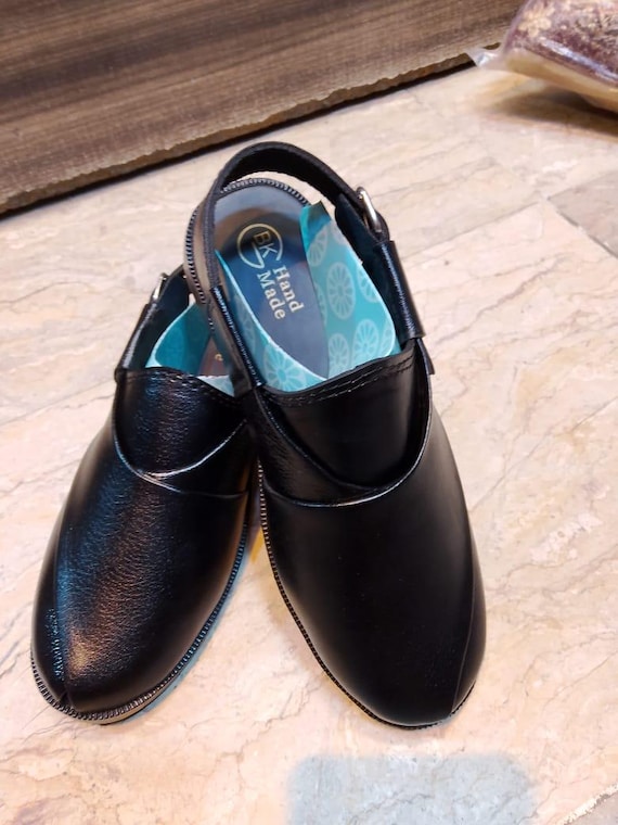Boys Peshawari Chappal – Handmade Leather Sandals  display picture 2