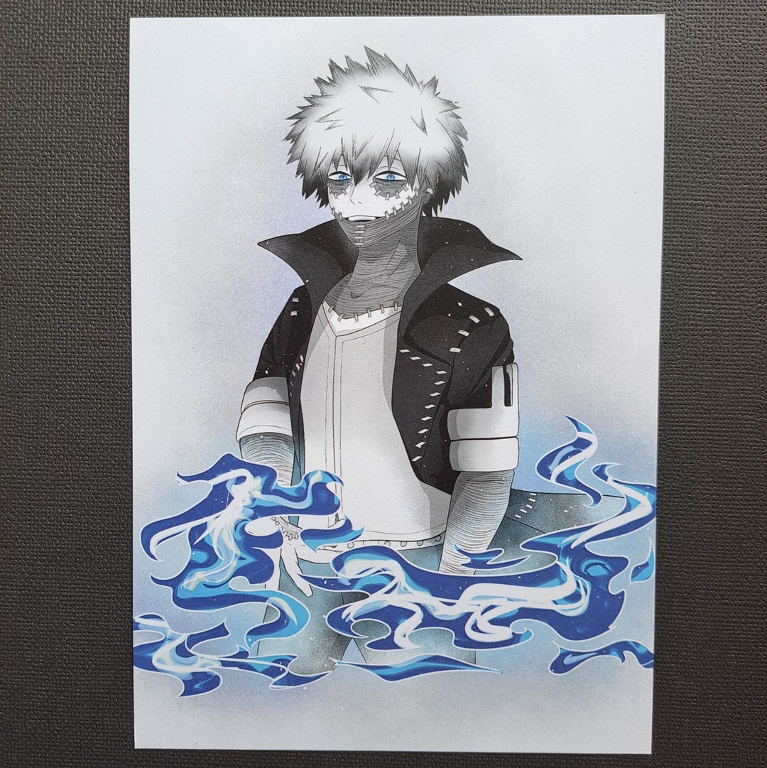 Dabi Anime Art Print My Hero Academia - Etsy