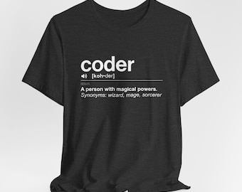 Funny Coder Developer T-shirt - IT Humor Programmer Tee for  Web Developer & Software Engineer Tshirt