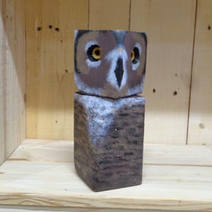 Rustic Hand crafted owl decor