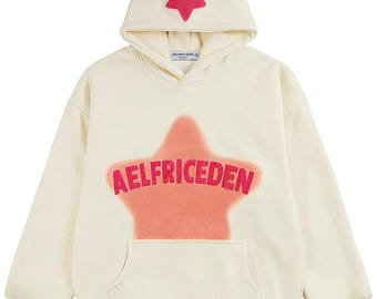 Handgjord, anpassad hoodie, unisex, överdimensionerad kostym, lyxig bomullsfleecehoodie