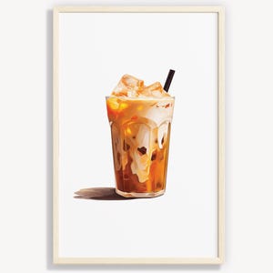 Thai Milk Tea Poster: Minimalist Art Print (Digital Download)