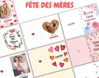 Greeting card, Mother's Day, printable greeting card, card selection, personalization, cards, gift, card to offer, print yourself.