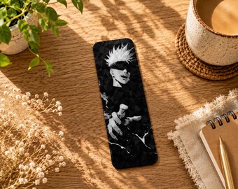Shōnen Vibes Bookmark | Anime-inspired | Black and White | Holographic | 3D Printed