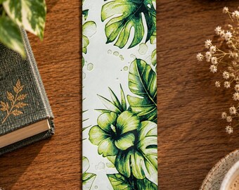 Monstera Bookmark – Botanical 3D Printed Bookmark – Urban Jungle – Plant Gift – Green Bookmark for Book Lovers