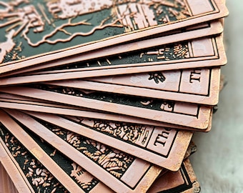 Tarot card set "The Major Arcana" – 22 cards 3D printed with box, mystical tarot deck, gift idea