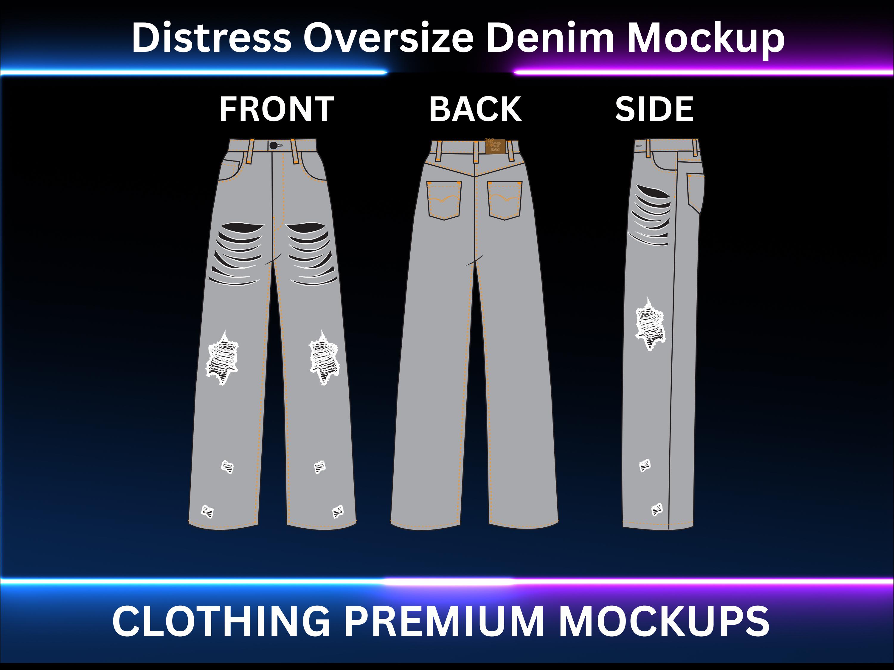 Flared Jeans Mockup