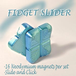 Magnetic Fidget Slider Skill Toy 3 Click Stress Relief Pocket Gadget  Desk Accessory Compact Fidget Toy Magnetic Toy