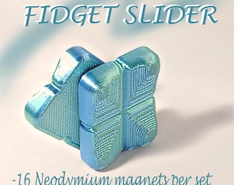 Magnetic Fidget Slider Skill Toy 3 Click Stress Relief Pocket Gadget  Desk Accessory Compact Fidget Toy Magnetic Toy