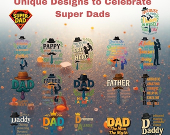 Father's Day PNG Bundle – 26 Sublimation Designs for T-Shirts & Gifts