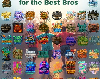 Brother Designs Bundle – 50 Inspirational & Fun Big Brother Quotes, T-shirt, Mug, and Gift Ideas