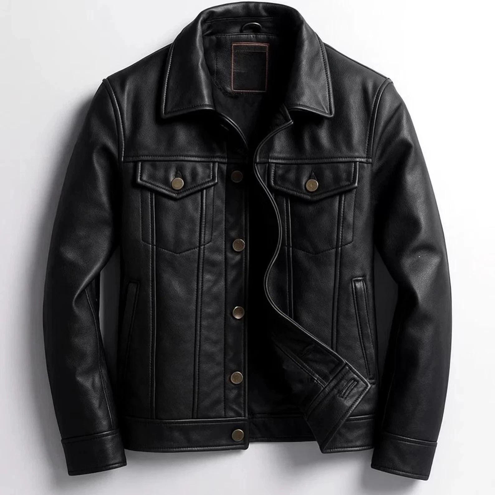 Levis Leather Jacket - Etsy