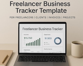Freelancer Business Tracker Template for Excel and Google Sheets