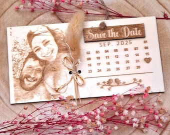 Hochzeitseinladung aus Holz  Modell „Cappadocia“ | Save the Date Holzkarte | Einladung | Geschenk | Hochzeitsdeko oder Erinnerung