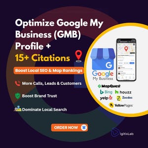 Google Business Profile (GMB) Optimization | 15+ Local Citation | Local SEO Service
