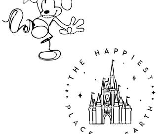 Magical Castle PNG, Happiest Place On Earth, Family Vacation Shirt (Digital Download)