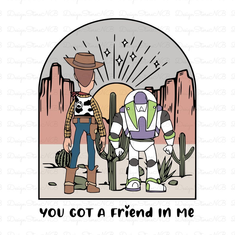 You Got A Friend In Me Svg Png, Toy Story SVG, Andy Woody Buzz Lightyear SVG, Friendship Svg, Magical Kingdom Svg,Family Vacation Svg image 5