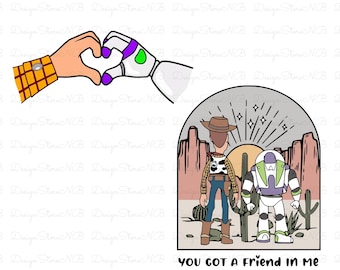 You Got A Friend In Me Svg Png, Toy Story SVG, Andy Woody Buzz Lightyear SVG, Friendship Svg, Magical Kingdom Svg,Family Vacation Svg