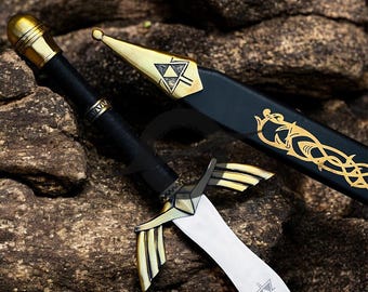 Replika miecza Black Zelda z pochwą, ręcznie robiony, fantasy, kolekcjonerski miecz cosplay, prezent dla graczy