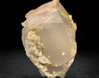 Pink Tourmaline in Quartz Specimen: Kunar Afghanistan Mineral Collectible
