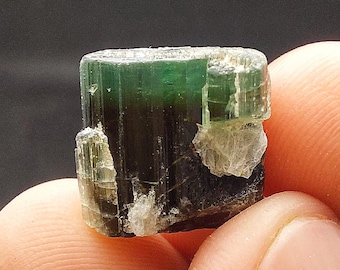Green Cap Tourmaline Crystal - From Stak Nala, Haramosh Mountains, Roundu District, Gilgit-Baltistan, Pakistan