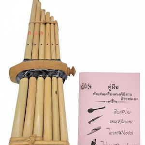 Mini Khaen Bamboo Mouth Organ – Thai Folk Instrument Souvenir for Children Beginner