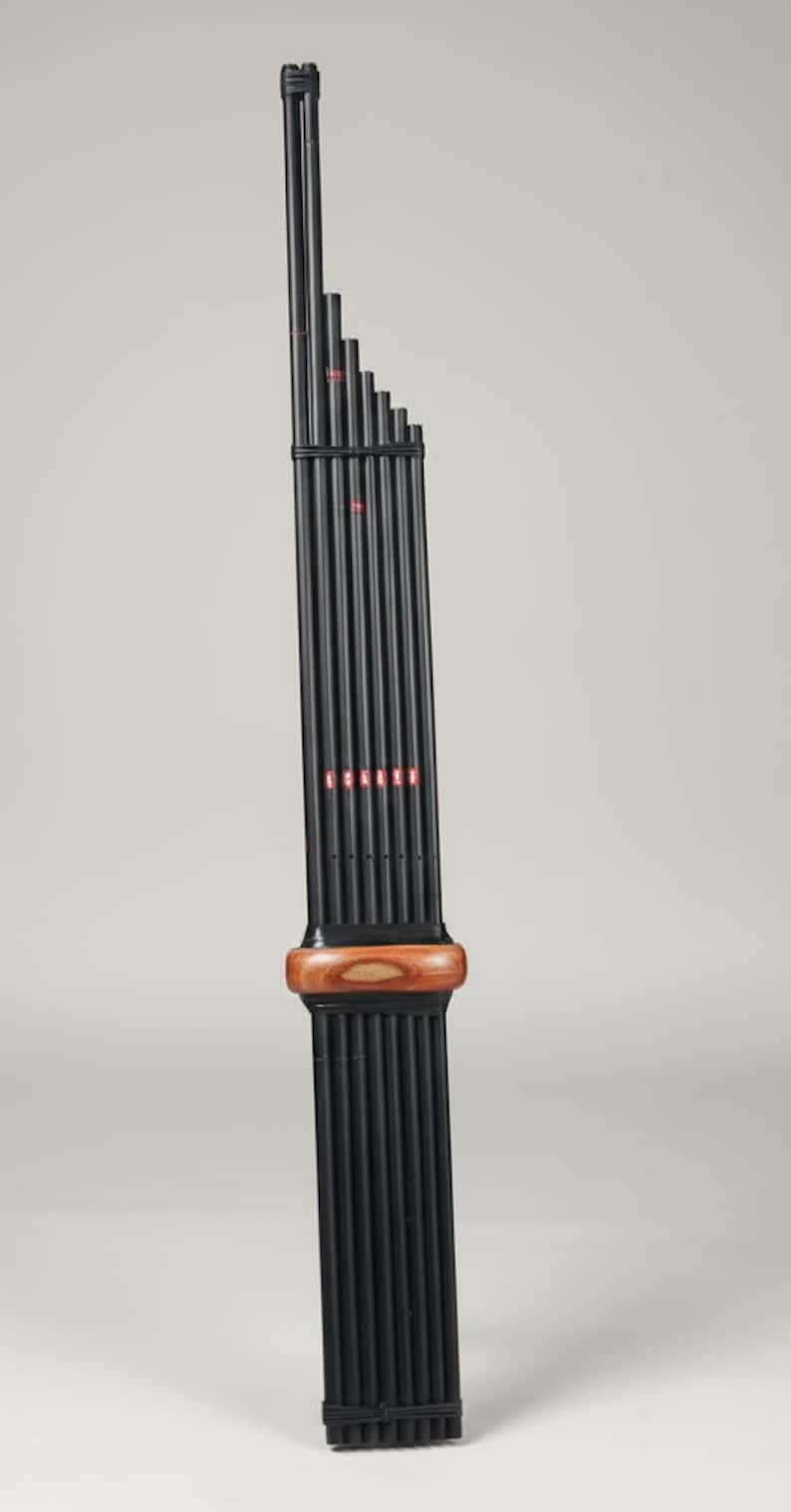 Free Reed Instruments Near Me Matte Black Khaen (A Minor) – Handmade Golden Reed Bamboo Mouth Organ ...