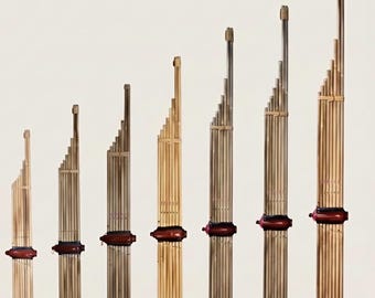 Handmade Thai Khaen Bamboo Mouth Organ | Professional Silver Reeds (Learning Guide Included)