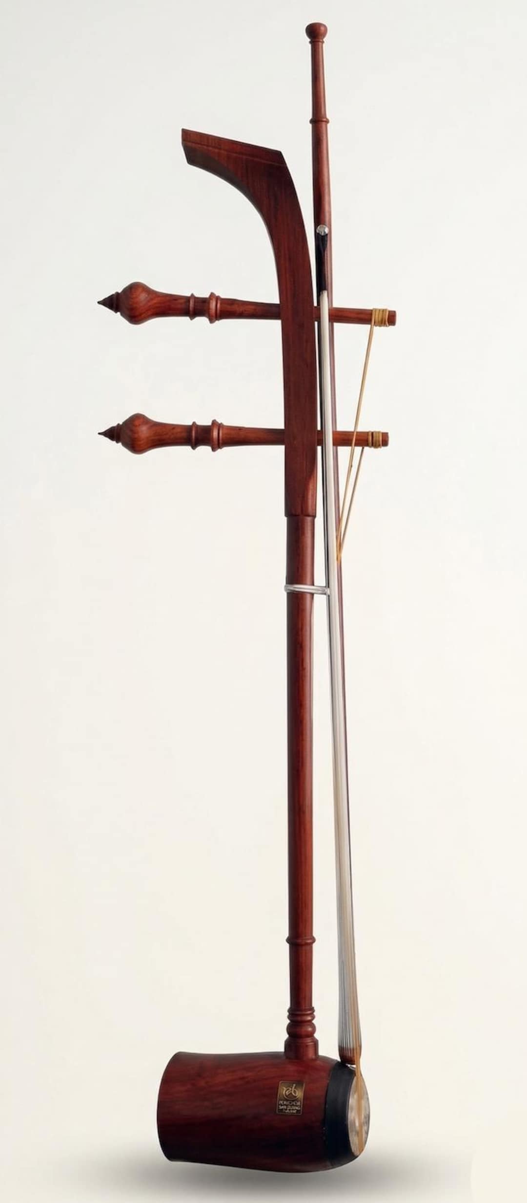 Authentic Thai Saw Duang Fiddle | 2-string Padauk Wood Instrument With ...