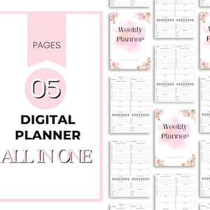 Digital Planner 2025 2026 & Undated, Goodnotes Planner, Daily Planner, Weekly Planner, Notability Planner,  Goal Setting