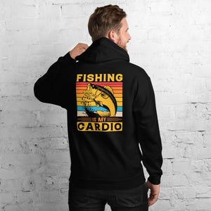 Fishing Is My Cardio Hoodie: Unisex Angler Gift, Comfortable Gildan Blend